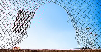 Broken link fence