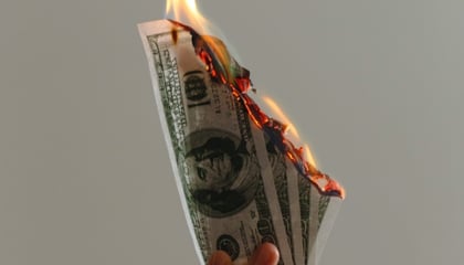 Burning money