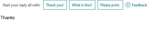 Outlook suggestions