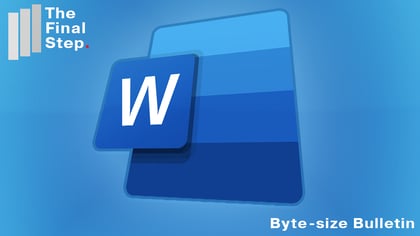 Microsoft Word Bytesize Bulletin