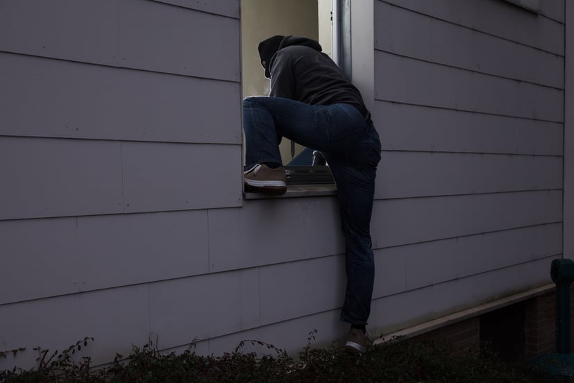 Leaving window open to burglary