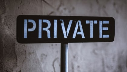 Private sign 