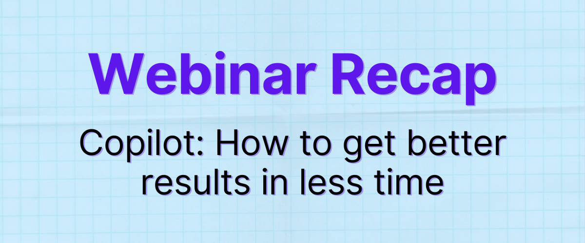 Webinar Recap Banner