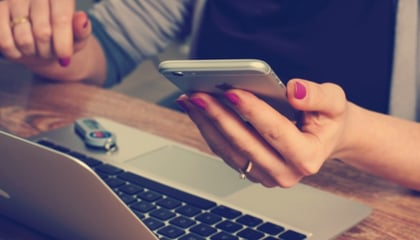 Woman on laptop