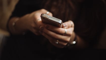 woman on phone call 