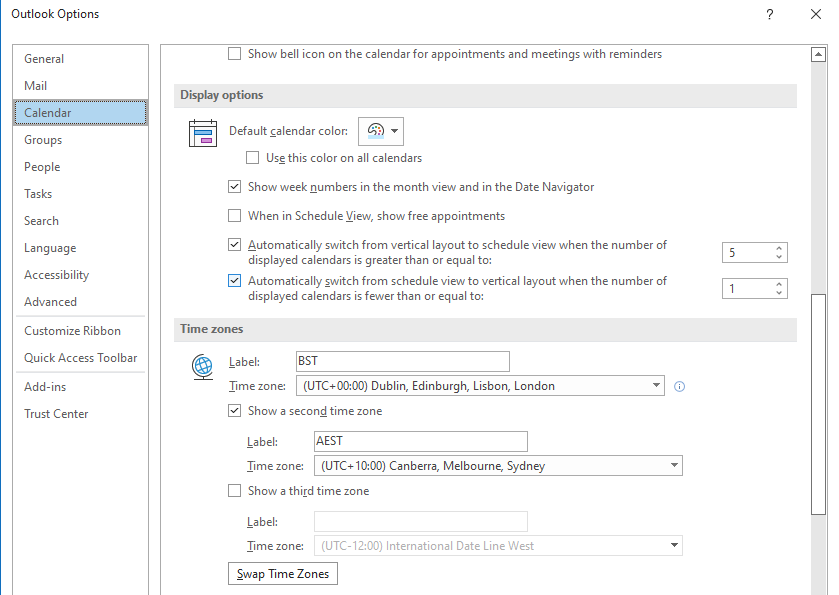 Outlook Calendar Settings 15 Minute Increments Outlook Calendar Settings 15 Minute Increments